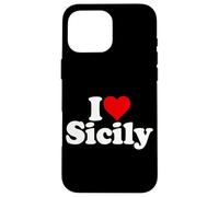 I Love Heart Sicilia Sicilia Italia Carcasa para iPhone 16 Pro MAX