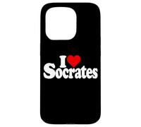 I Love Heart Socrates FILOSOFÍA Griega SOCRÁTICA Carcasa para iPhone 15 Pro