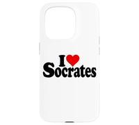 I Love Heart Socrates FILOSOFÍA Griega SOCRÁTICA Carcasa para iPhone 15 Pro