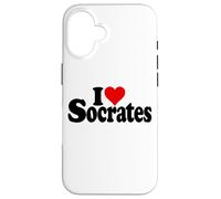 I Love Heart Socrates FILOSOFÍA Griega SOCRÁTICA Carcasa para iPhone 16
