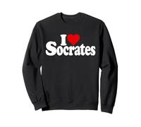 I Love Heart Socrates FILOSOFÍA Griega SOCRÁTICA Sudadera