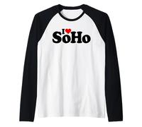 I LOVE HEART SOHO LOWER MANHATTAN SUR DE HOUSTON STREET Camiseta Manga Raglan
