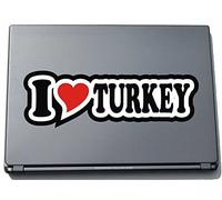 I Love Heart Sticker Decal adhesivo para equipos 210 mm I Love Turkey