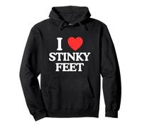 I Love Heart Stinky Feet Funny Fetiche De Pie Novedad Meme Gag Sudadera con Capucha