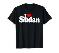 I Love Heart Sudan Africa SUDANESA Cultura Camiseta