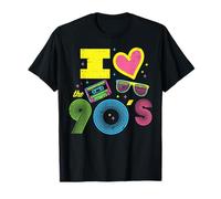 I Love Heart The 90s Retro Throwback Vibes Mujeres Hombres Niños Camiseta