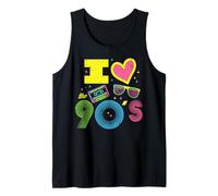 I Love Heart The 90s Retro Throwback Vibes Mujeres Hombres Niños Camiseta sin Mangas