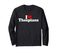 I Love Heart THESPIANS Teatro Drama ACTORES Manga Larga