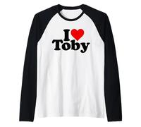 I LOVE HEART TOBY TOBÍAS Camiseta Manga Raglan