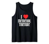 I Love Heart Tortura Medieval Divertido Renacimiento sarcástico Camiseta sin Mangas