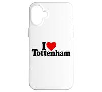 I LOVE HEART TOTTENHAM NORTE DE LONDRES INGLATERRA Carcasa para iPhone 16 Plus