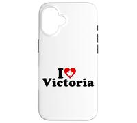 I Love Heart Victoria British Columbia CANADÁ Carcasa para iPhone 16