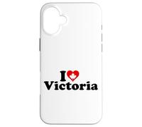 I Love Heart Victoria British Columbia CANADÁ Carcasa para iPhone 16 Plus