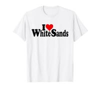 I LOVE HEART WHITE SANDS PARQUE NACIONAL NUEVO MÉXICO Camiseta