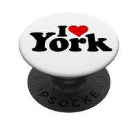 I Love Heart York North Yorkshire Inglaterra PopSockets PopGrip Adhesivo