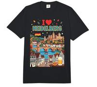 I Love Heidelberg Alemania Comfort Colors Adult Heavyweight T-Shirt
