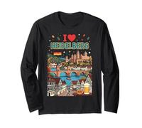 I Love Heidelberg Alemania Manga Larga
