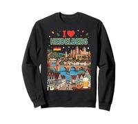 I Love Heidelberg Alemania Sudadera