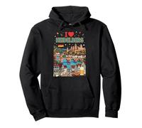 I Love Heidelberg Alemania Sudadera con Capucha