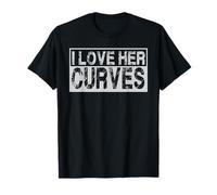 I Love Her Curves His Muscles Matching Gym Couples 2PCS Camiseta