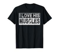 I Love Her Curves His Muscles Matching Gym Couples 2PCS Camiseta