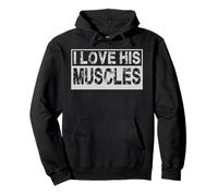 I Love Her Curves His Muscles Matching Gym Parejas 2PCS Sudadera con Capucha