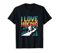I Love Hiking Trekking de montaña escénico Camiseta