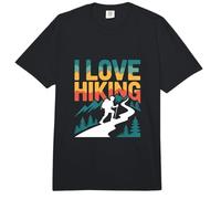 I Love Hiking Trekking de montaña escénico Comfort Colors Adult Heavyweight T-Shirt