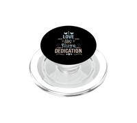 I Love His Huge Dedication Cute Couple Relationship Quote PopSockets PopGrip para MagSafe