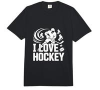 I Love Hockey Skates Player Puck Lema Comfort Colors Adult Heavyweight T-Shirt
