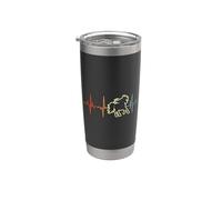 I Love Horses Ecuestre Vaso térmico de acero inoxidable de doble pared