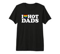 I Love Hot Dads LGBT Edition Camiseta Premium