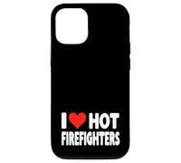 I Love Hot Fire Fighters Heart - Voluntario de Lucha contra Incendios Carcasa para iPhone 12/12 Pro