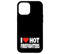 I Love Hot Fire Fighters Heart - Voluntario de Lucha contra Incendios Carcasa para iPhone 12 Pro MAX