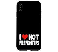 I Love Hot Fire Fighters Heart - Voluntario de Lucha contra Incendios Carcasa para iPhone XS MAX