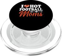 I Love Hot Football Moms - American Football PopSockets PopGrip para MagSafe