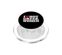 I Love Hot Greek Women PopSockets PopGrip para MagSafe