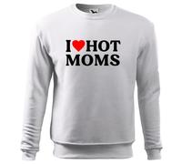 I Love Hot Moms Sudadera Blanco Unisex Size XXL