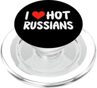 I Love Hot Russians - Corazón - Rusia - Novio Novia PopSockets PopGrip para MagSafe