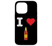 I Love Hot Sauce Condimento de chile picante Condimento de sabor térmico Carcasa para iPhone 14 Pro Max