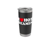 I Love Hot Seamen Nautical Ship Funny Soldier Boat Sailor Vaso térmico de acero inoxidable de doble pared