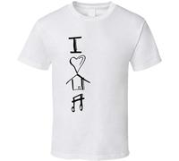 I Love House Music Funny Men's Fashion Graphic tee T Shirt White XL