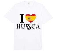 I Love Huesca España Corazón Bandera España Comfort Colors Adult Heavyweight T-Shirt