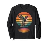 I Love Hummers Bird Colibrí Vintage Sunset Colibríes Manga Larga