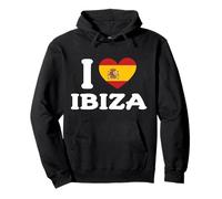 I Love Ibiza España - Bandera Española Sudadera con Capucha