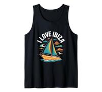 I Love Ibiza Sailing Adventure Atardecer Serenidad Camiseta sin Mangas