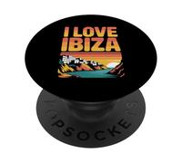I Love Ibiza Sunset Escapada Costera PopSockets PopGrip Adhesivo