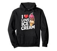 I Love Ice Cream Cone Scoop Delight Sudadera con Capucha