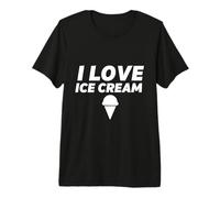I Love Ice Cream Party Outfit Gelato Vanilla Soft Serve Cono Camiseta Premium