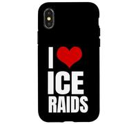 I Love Ice Raids Funny Political Tees Carcasa para iPhone X/XS
